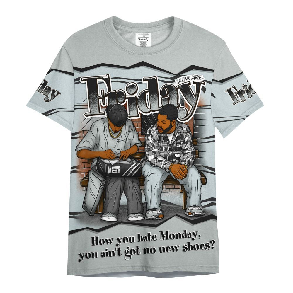 Shirt To Match Black Wolf Grey 12s - Friday Movie 90s TV All Over Print