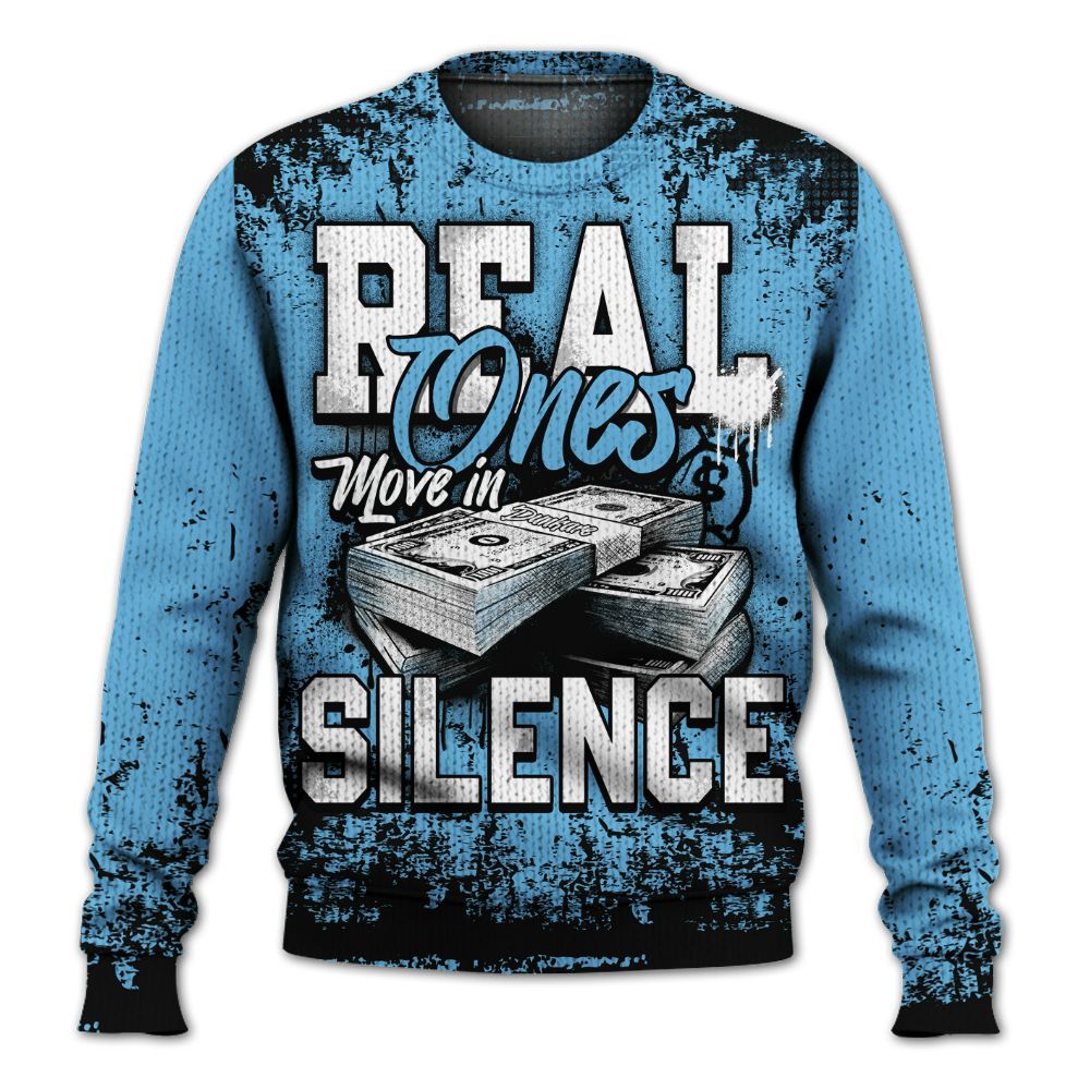 Knitted Sweater To Match Melo 12s - Move In Silence Money Street Retro