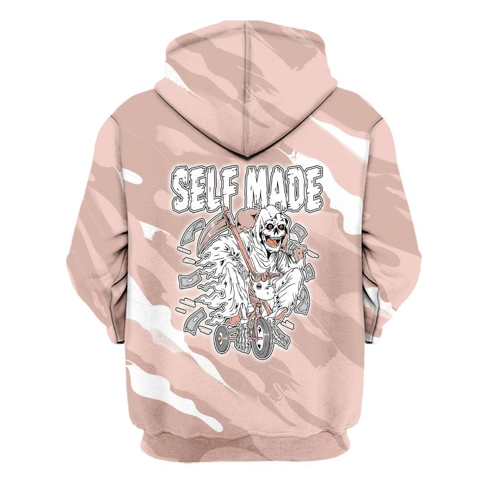 Hoodie To Match Low Legend Pink 11s - Self Make Skeleton Colored All Over Print