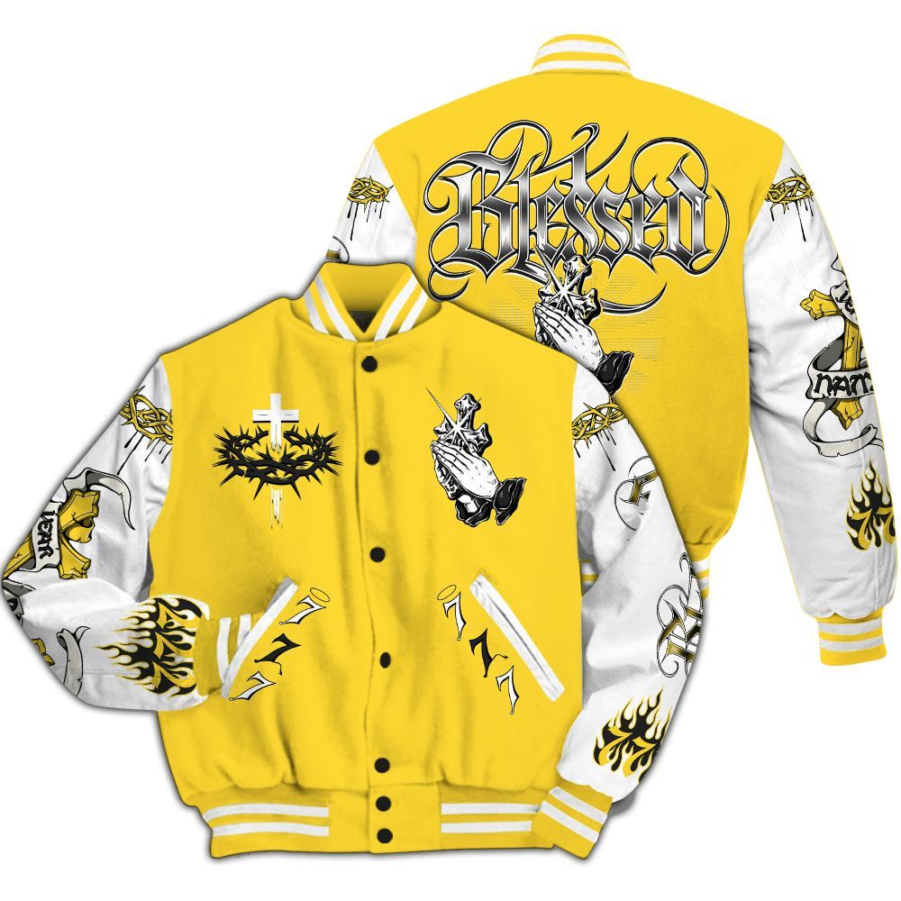 Varsity Jacket To Match Mid New Love 2025 1s - God Blessed Custom Name All Over Print