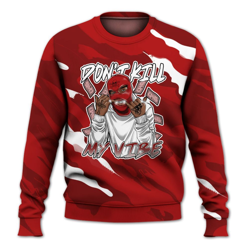 Sweatshirt To Match Red Taxi 12s - Vibe.Unique Colored All Over Print