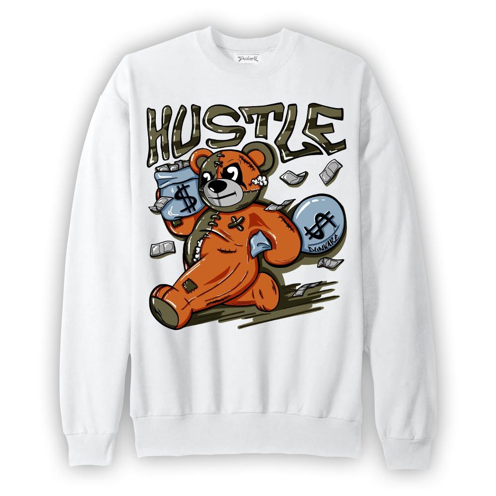 Sweatshirt To match Olive 5s Sweatshirt - Hustles Bear Graphic