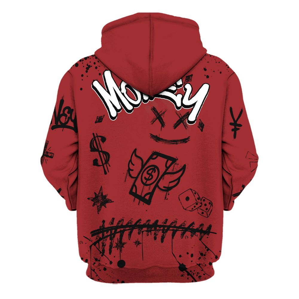 Hoodie To Match Alternate Flu Game 12s - Everybody Paid In Full Crayon All Over Print