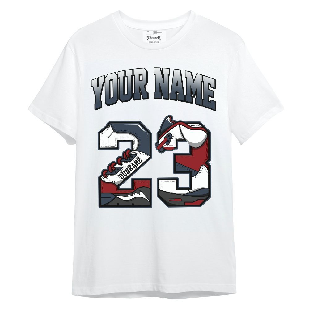 Shirt To Match Navy Blue 2024 6s - Custom Name Number 23 5s Unisex Shirt