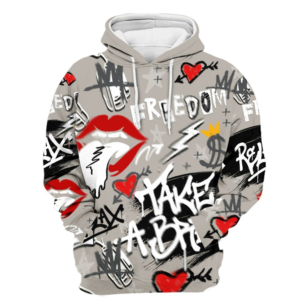 Hoodie To Match Dunk Low Appears Oreo - Take Break Freedom Graffiti Streetwear All Over Print