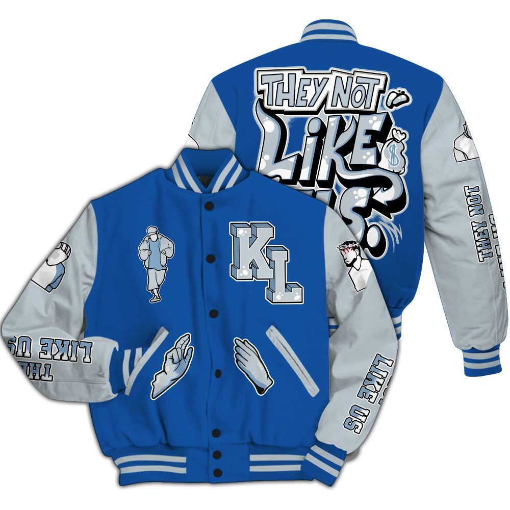 Varsity Jacket To Match Low Space Royal 11s - Dislike Us Graphic All Over Print