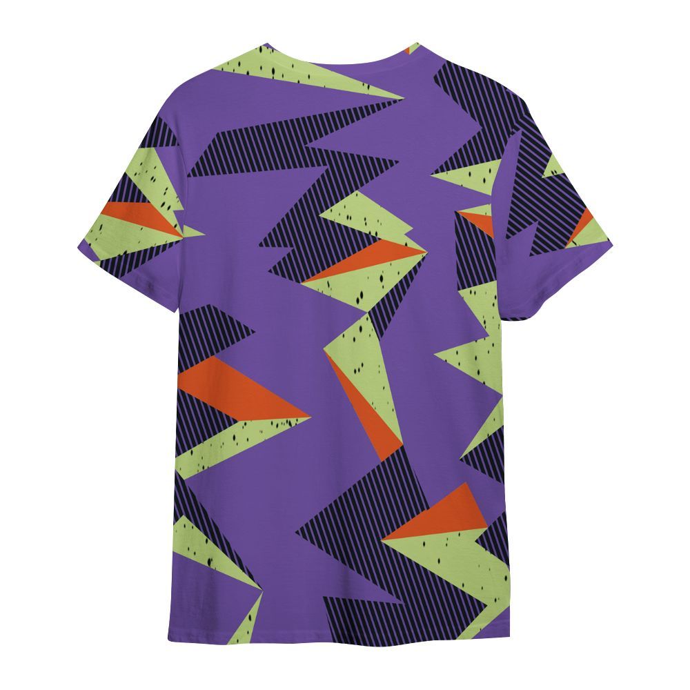 Shirt To Match Canyon Purple 4s - Geometric Camouflage Pattern All Over Print