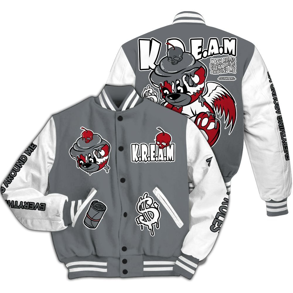 Varsity Jacket To Match Retro Fire Red 9s - Loot Bear All Over Print