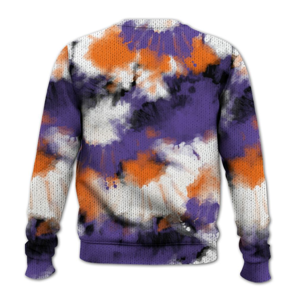 Knitted Sweater To Match Air Max Waffle SP Voltage Purple - Tie Dye FK Around Find Out