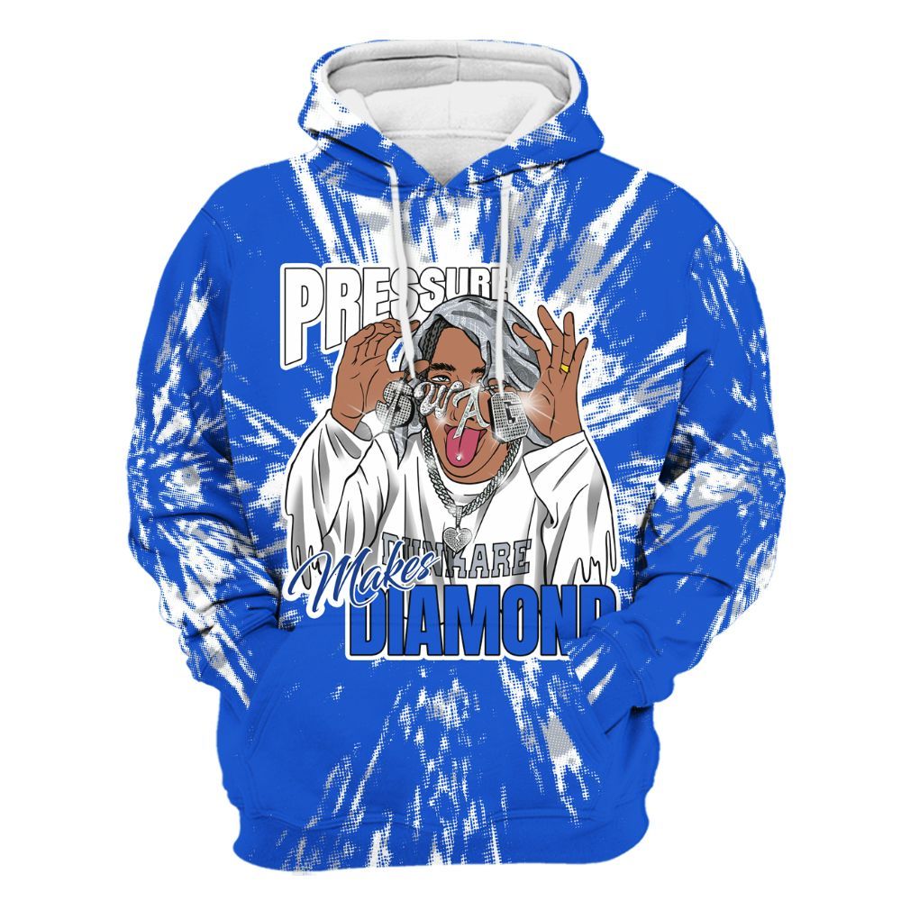 Hoodie To Match Air Foamposite One Royal - Pressures Makes Hoodie To Match Lux All Over Print