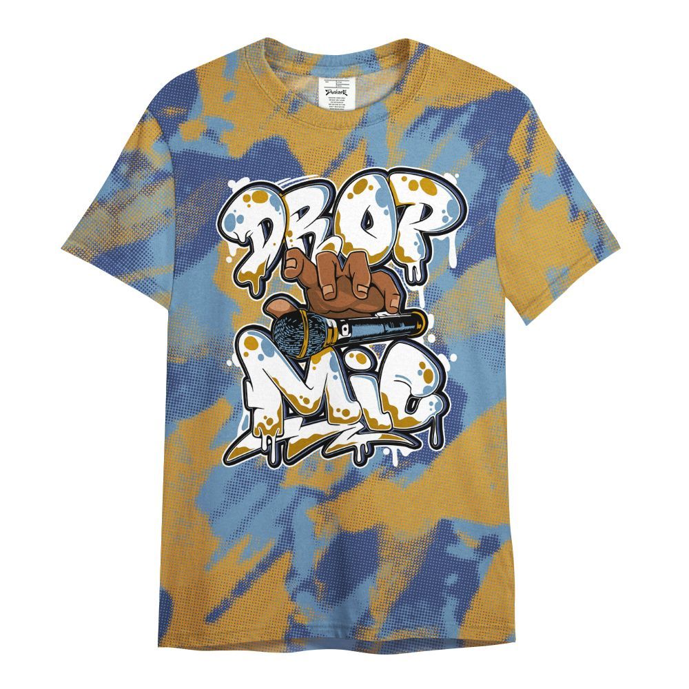 Shirt To Match High OG First In Flight 1s - Drop Mic Abstract All Over Print