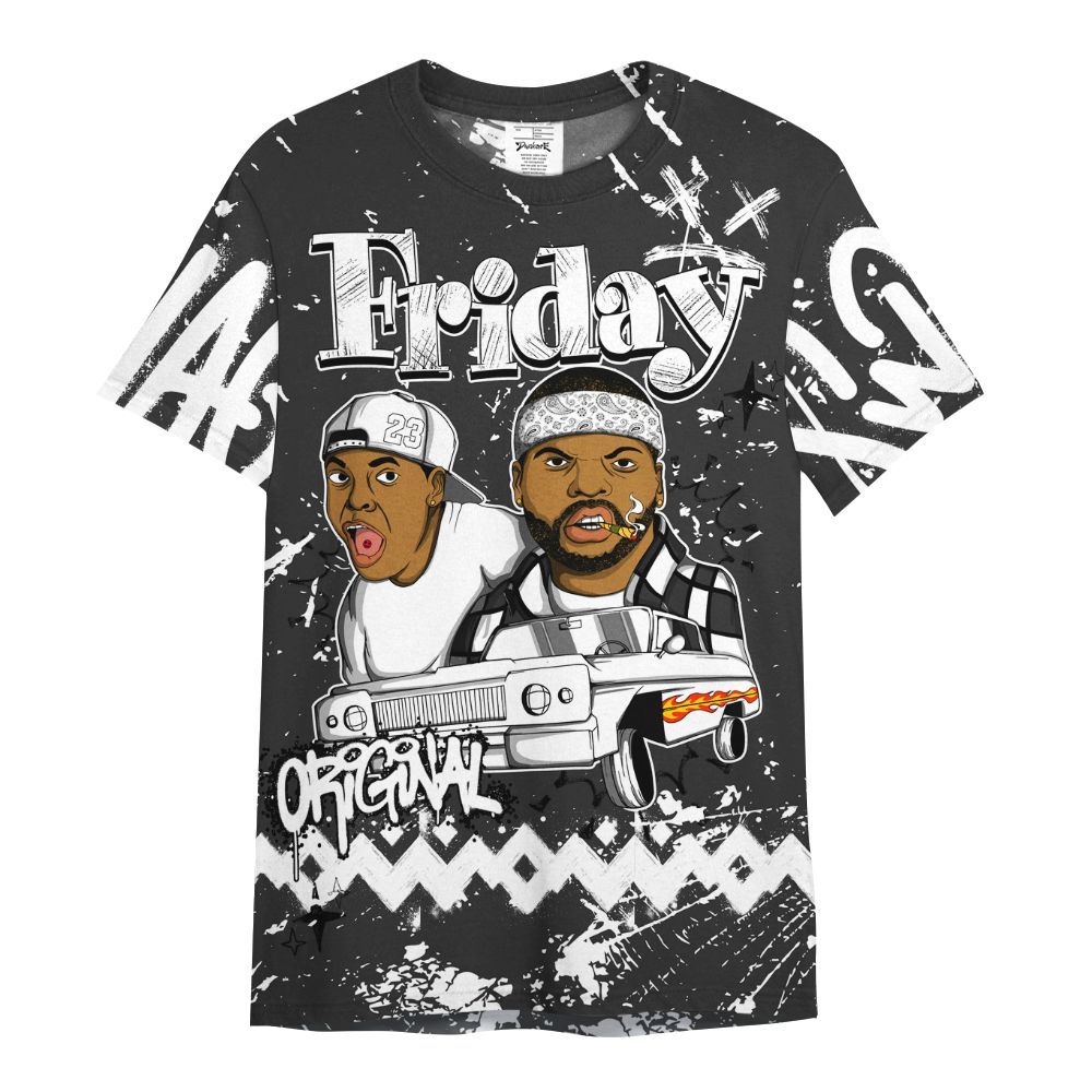 Shirt To Match White Thunder 4s - Friday Sneaker Crayon All Over Print