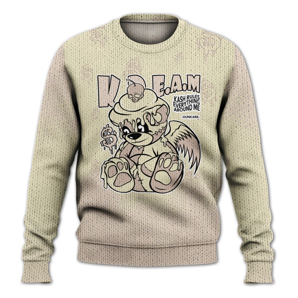 Knitted Sweater To Match A Ma Maniere X Fossil Stone 4s - Loot Bear Unique Drip