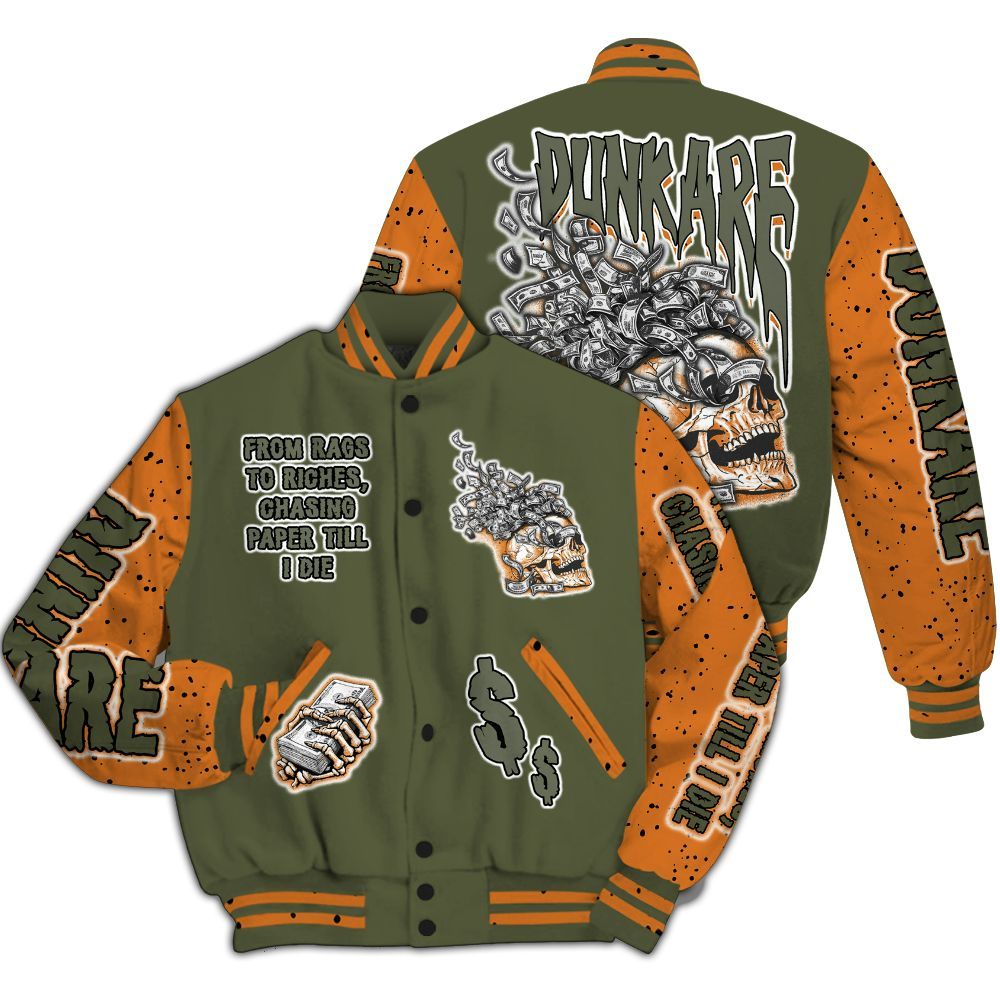 Varsity Jacket To Match Olive 5s - From Rags To Riches All Over Print