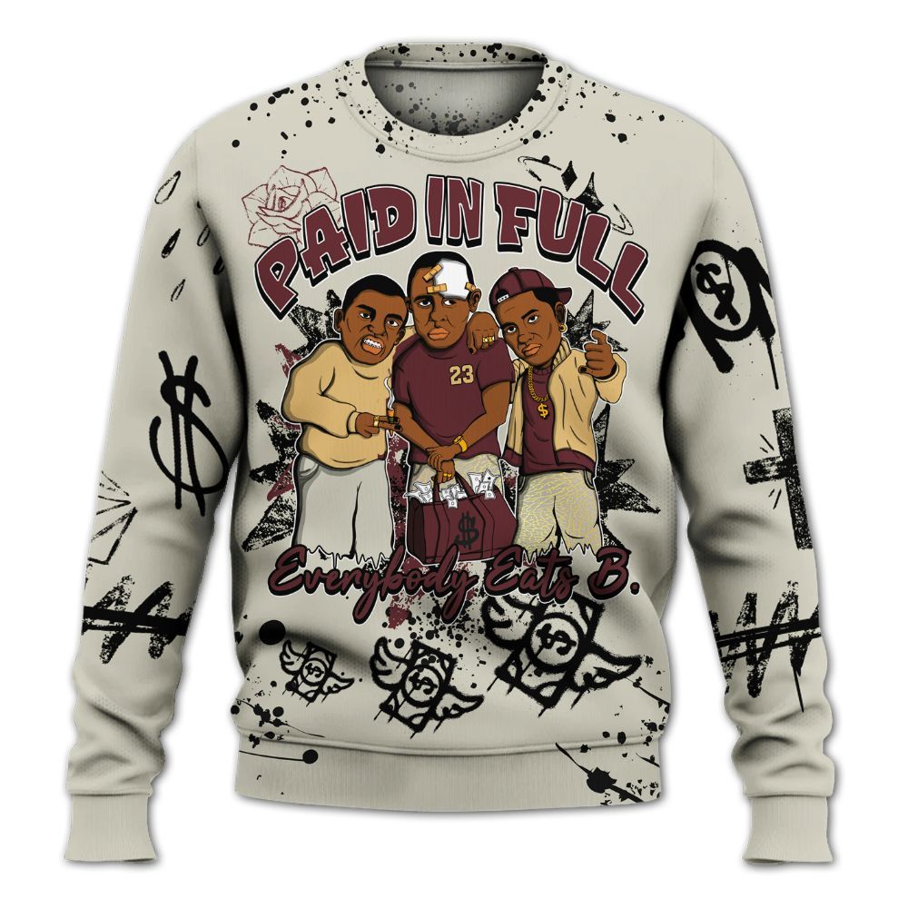 Sweatshirt To Match Legacy 312 Year Of The Snake - Everybody Paid In Full Crayon All Over Print