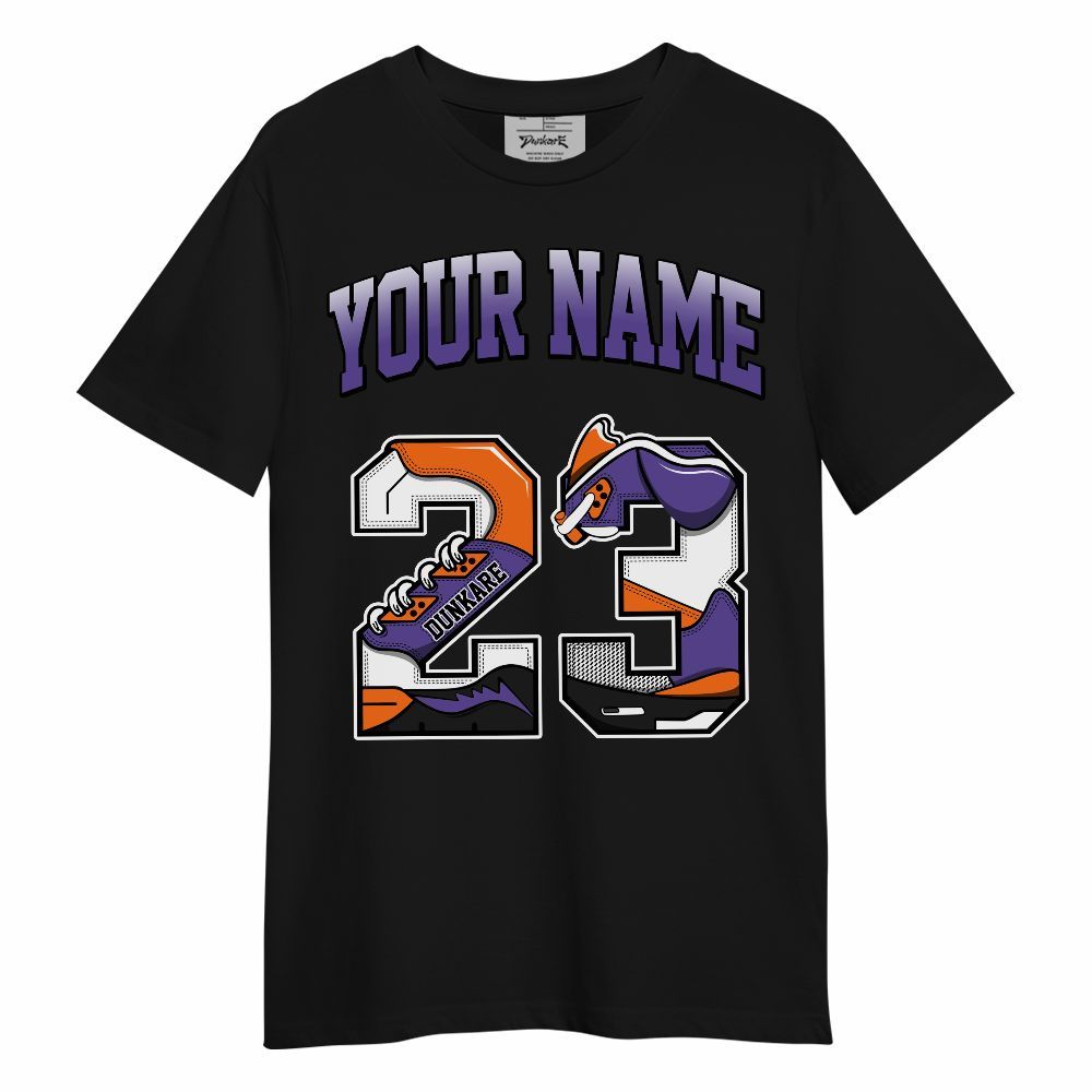Shirt To Match Air Max Waffle SP Voltage Purple Custom Name Number 23 5s Unisex Shirt