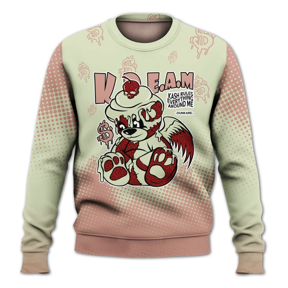 Sweatshirt To Match Valentines Day 3s - Loot Bear Unique Drip All Over Print