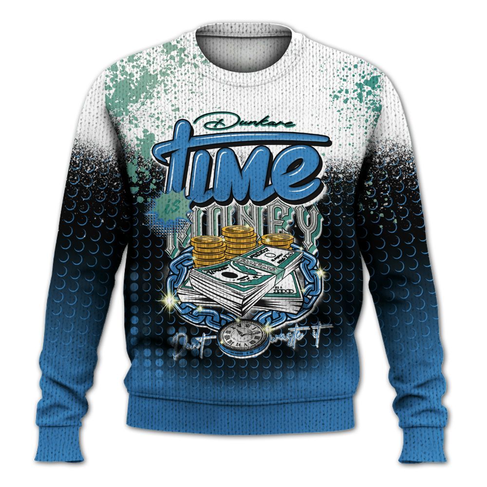 Knitted Sweater To Match Low Carolina 17s - Halftone Time Is Money