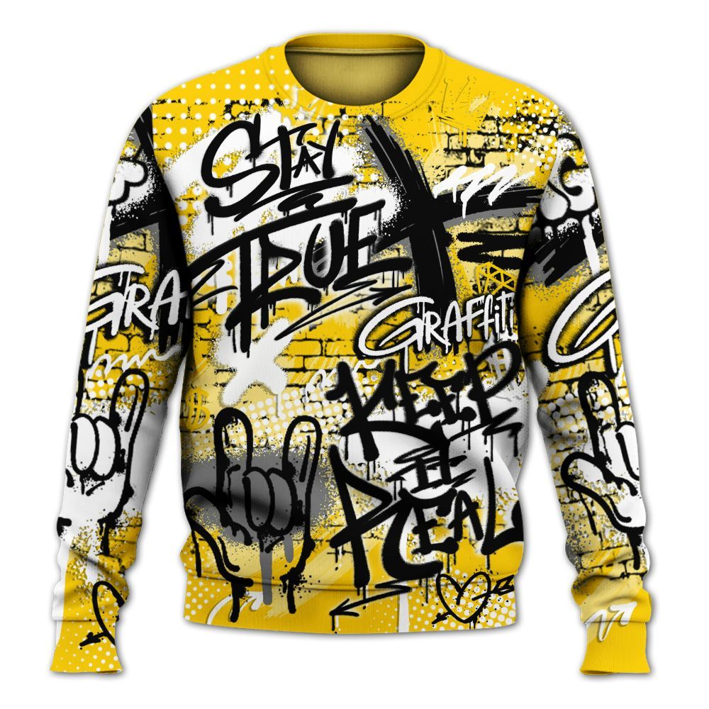 Sweatshirt To Match Corteiz Air Max 95 Tour Yellow - True It Real Graffiti Streetwear All Over Print