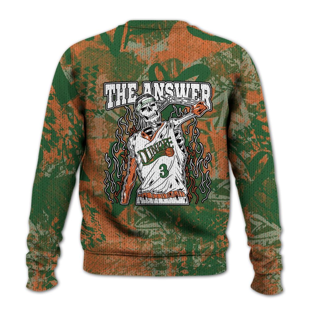 Knitted Sweater To Match Low Miami 5s - Allen Answer Skeleton Heart