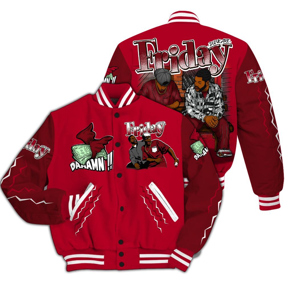 Varsity Jacket To Match Air Foamposite Pro Gym Red - Friday Movie 90s TV All Over Print