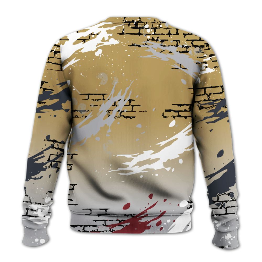 Sweatshirt To Match Kobe 4 Gold Medal - Values Of Loyalty Drip All Over Print