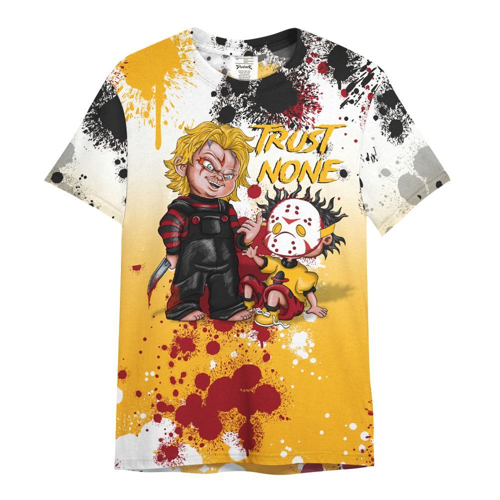 Shirt To Match White Taxi 12s Shirt, Trust No One Scary All Over Print