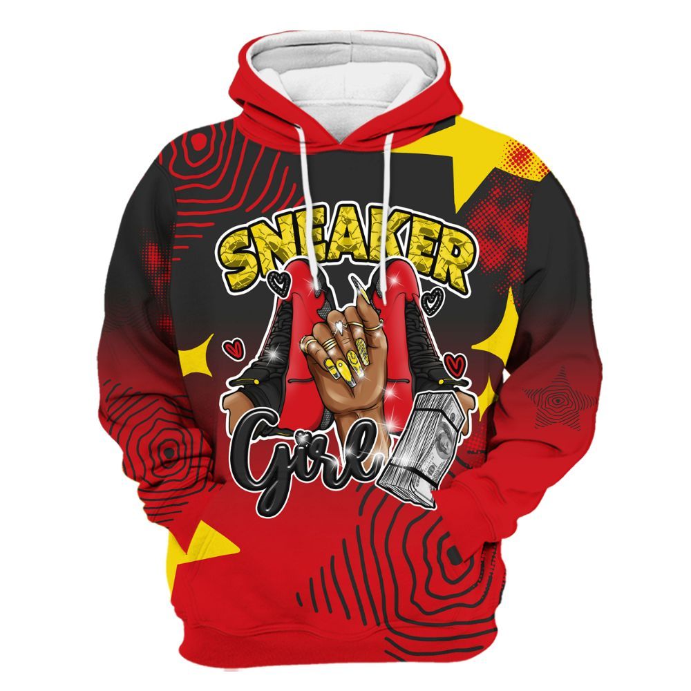 Hoodie To Match Ferrari 14s - Sneakerz Girlz Unique Starz All Over Print