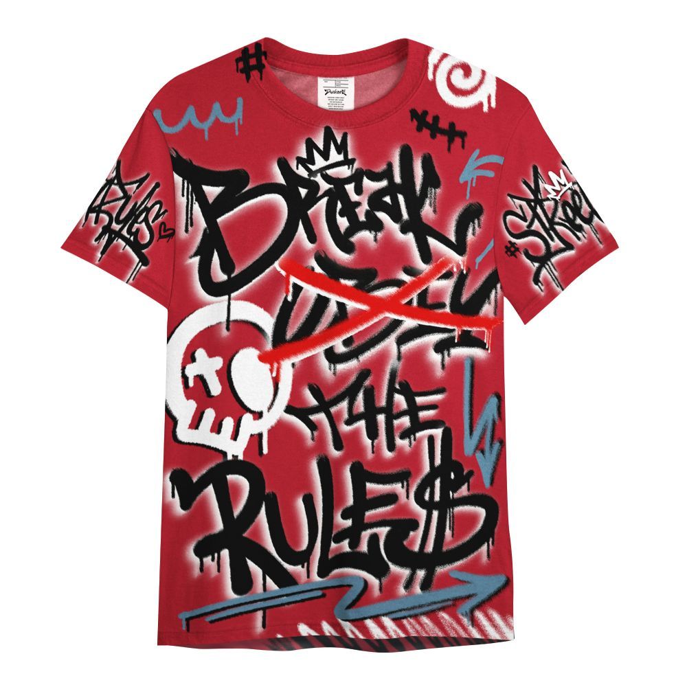 Shirt To Match Retro Raging Bull 5s - Break Rules Streetwear All Over Print