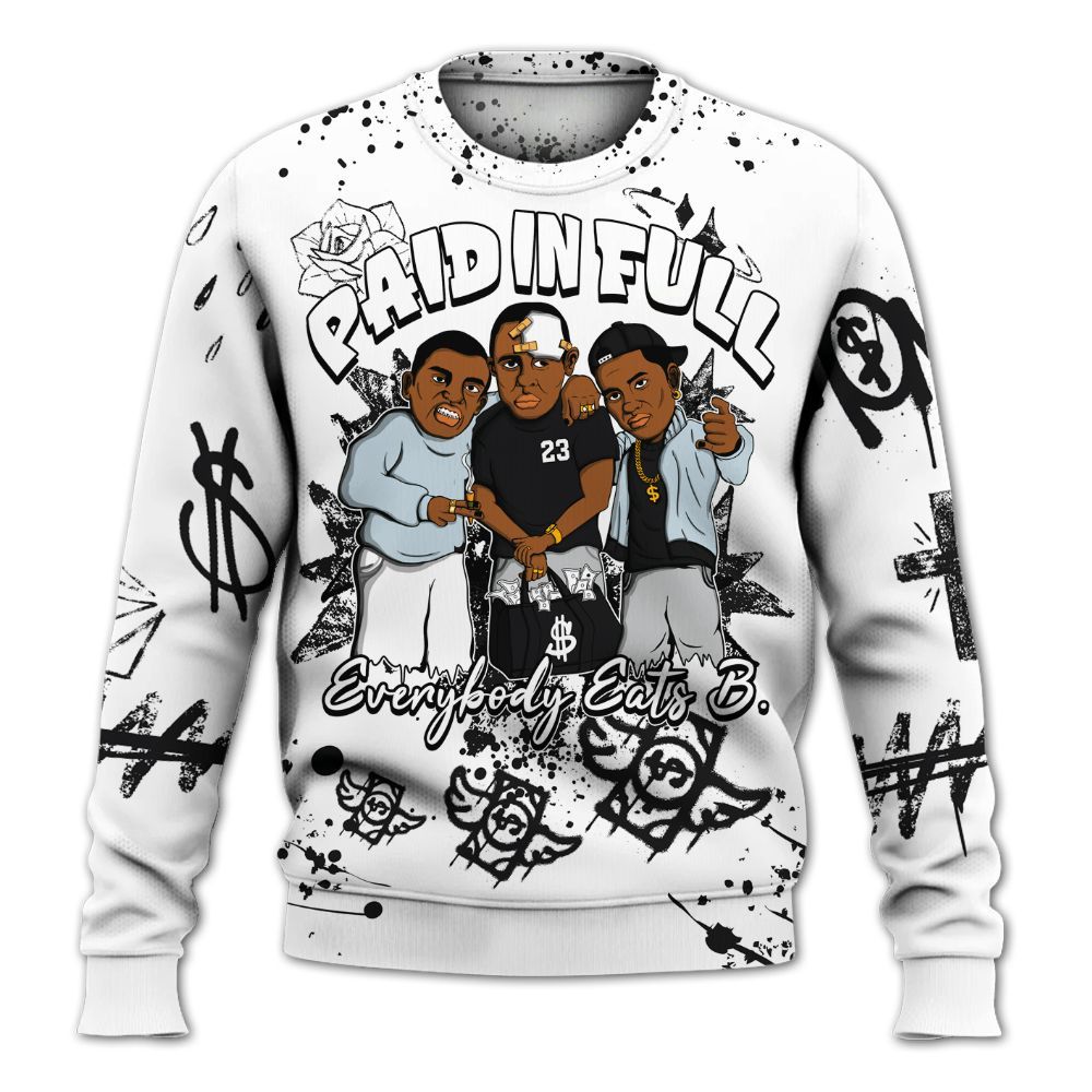 Sweatshirt To Match Kobe 9 Protro Halo - Everybody Paid In Full Crayon All Over Print