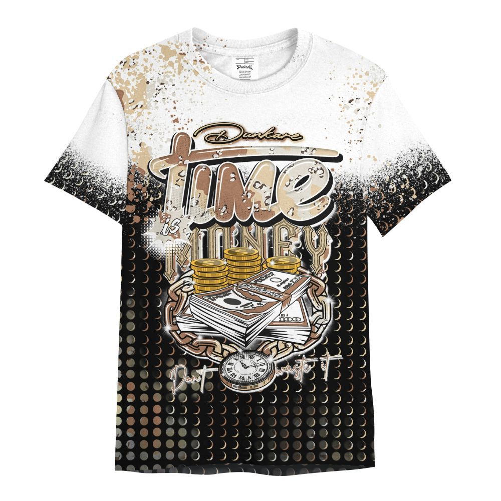 Shirt To Match Desert Camo 3s - Halftone Time Is Money All Over Print