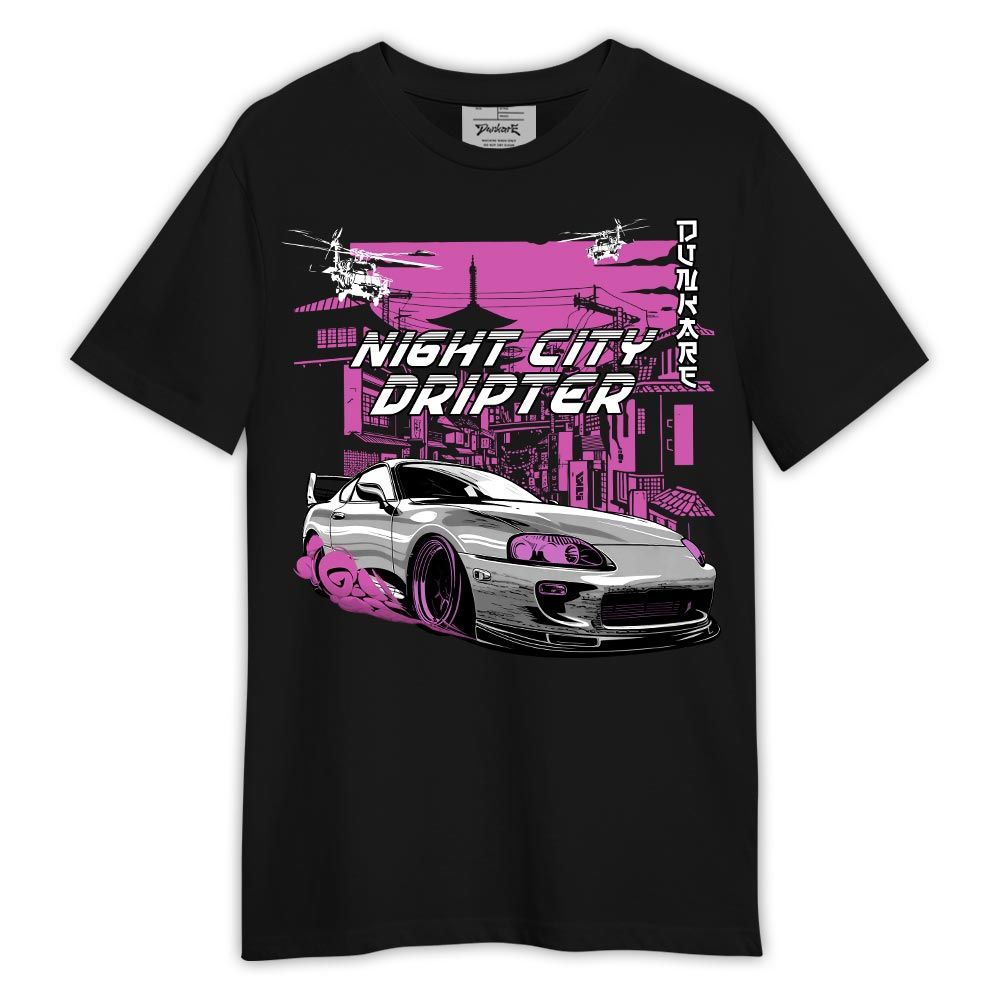 Shirt To Match Shirt Night City Dripter, Hyper Violet 4s T-- To Match Sneaker Hyper Violet 4s Graphic Tee 2404 LTRP