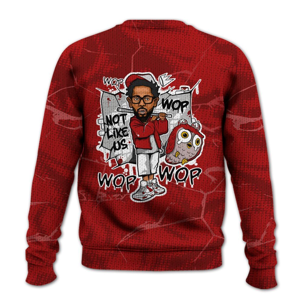 Knitted Sweater To Match Red Taxi 12s - None Like ComptonCity Graphic Crack