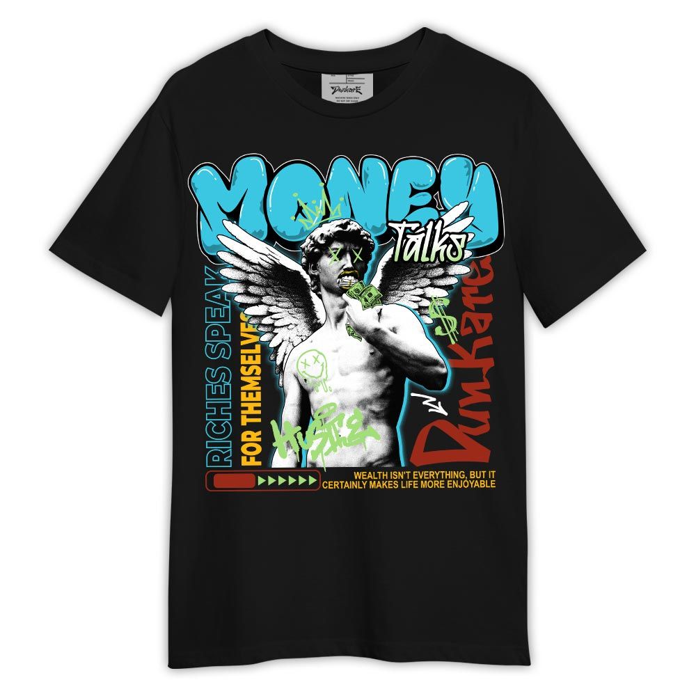 Shirt To Match SB Dunk Di'Orr Greenwood - Graffiti Money Talk Graphic Shirt Outfit