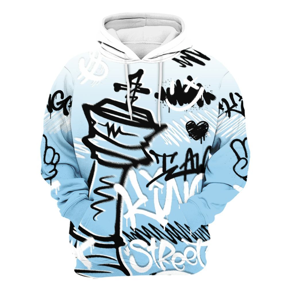 Hoodie To Match Legend Blue 11s - Street King Chess Streetwear All Over Print