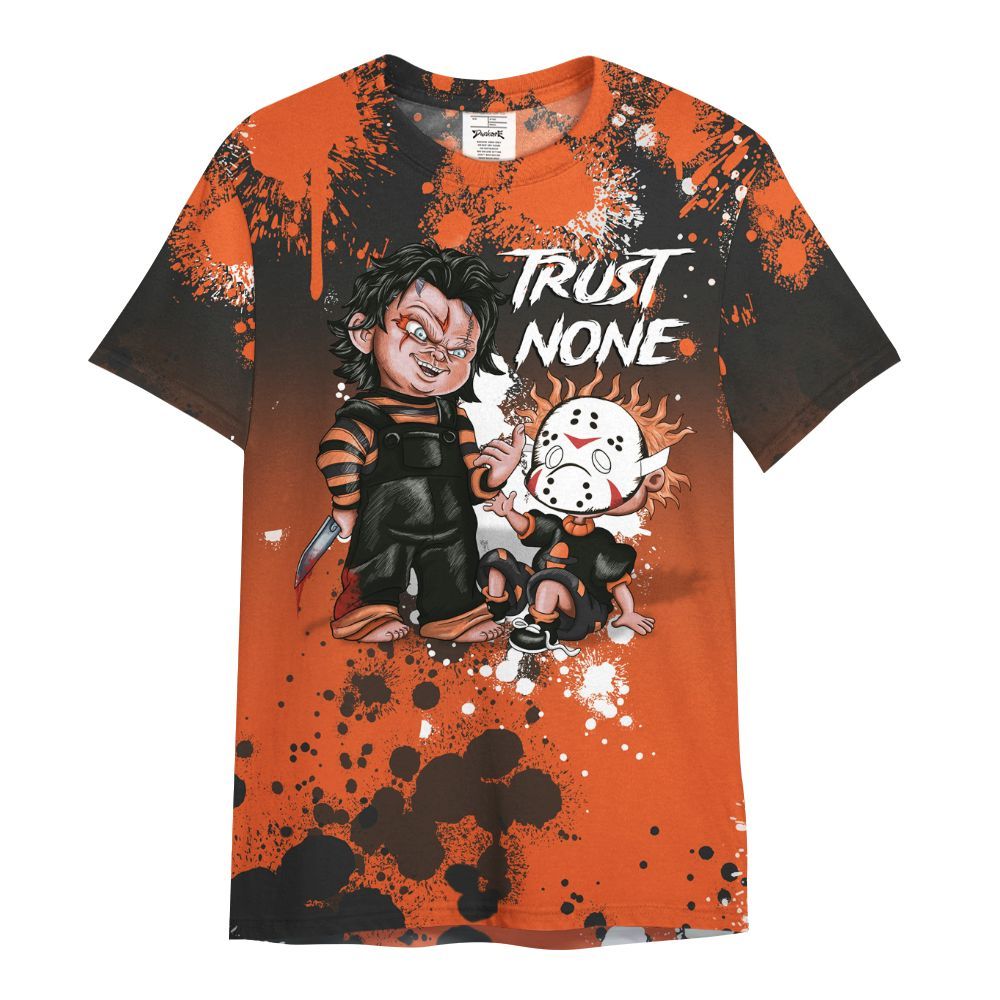 Shirt To Match Retro High OG Shattered Backboard 1s - Trust No One Scary All Over Print