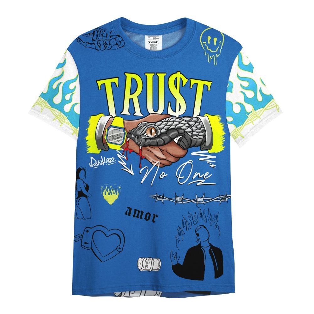 Shirt To Match Griffey Max 1 Varsity Royal - Snake Trust No One All Over Print