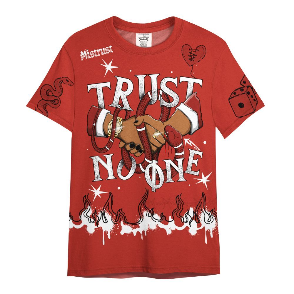 Shirt To Match Dunk Low St. Johns - Trust No One Snake-Bite Doodle Crayon All Over Print