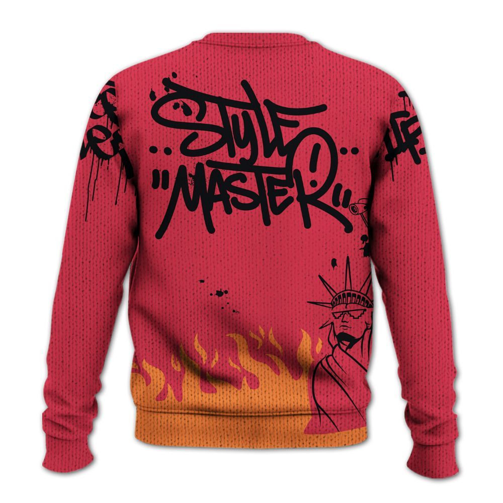 Knitted Sweater To Match Air Max Portal Bright Ceramic - Graphic Fck Around Find Out