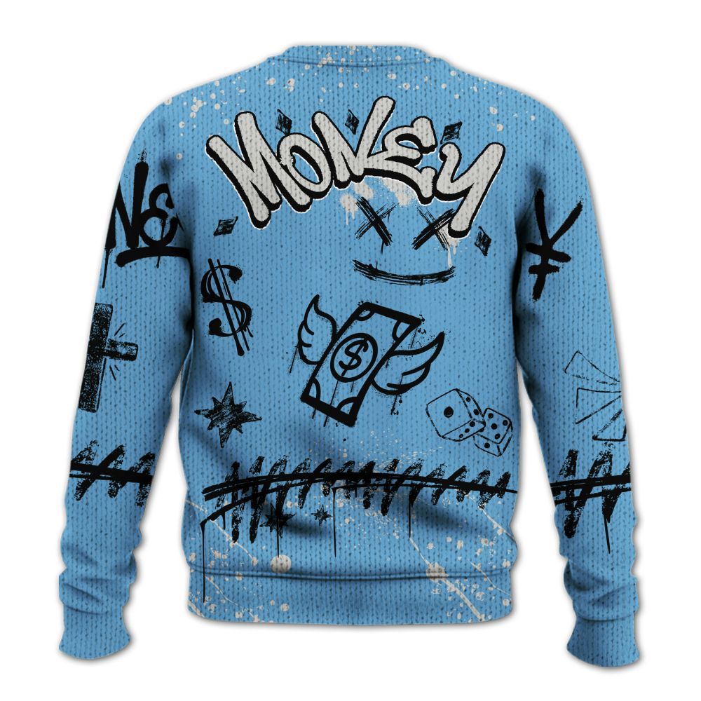 Sweater To Match SB Dunk Low University Blue - Everybody Paid In Full Crayon Graphic