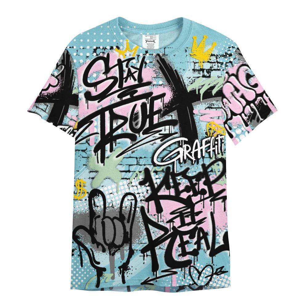 Shirt To Match SB Dunk Low Visty - True It Real Graffiti Streetwear All Over Print