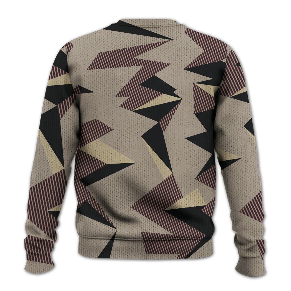 Knitted Sweater To Match AMM Retro Phantom 4s - Geometric Camouflage Pattern