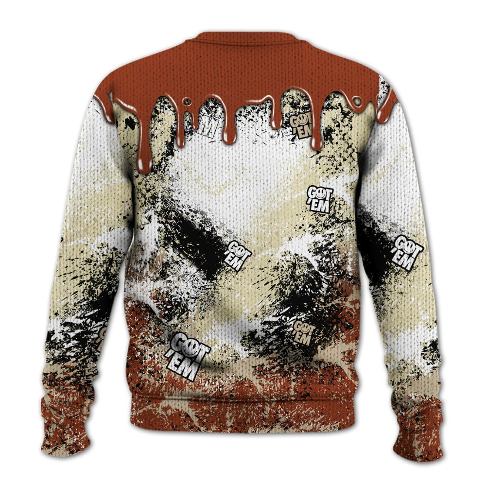 Knitted Sweater To Match Retro Eastside Golf 12s - Dripping 23 Drip