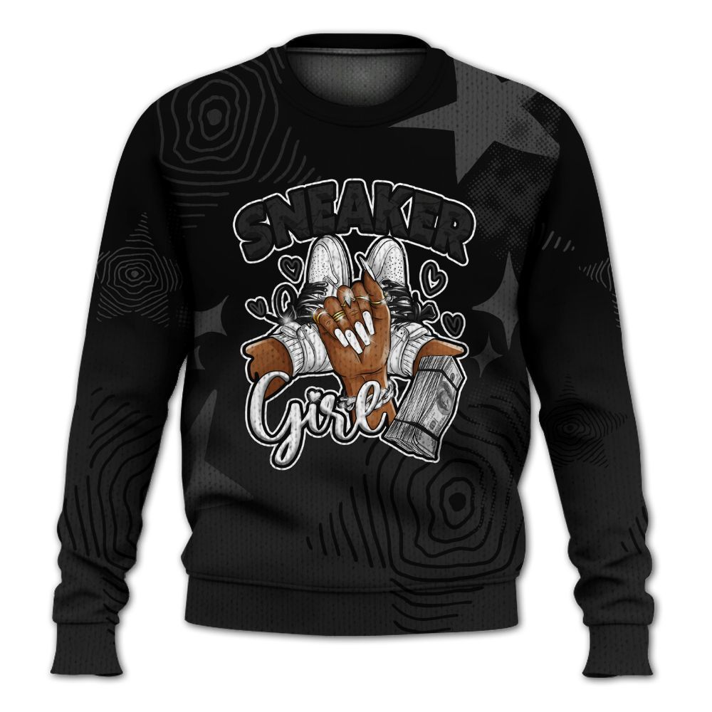 Knitted Sweater To Match Black Cat NET 4s - Sneakerz Girlz Unique Starz