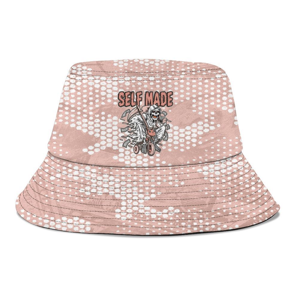 Bucket Hat To Match Low Legend Pink 11s - Self Make Skeleton Banknotes Art Graphic