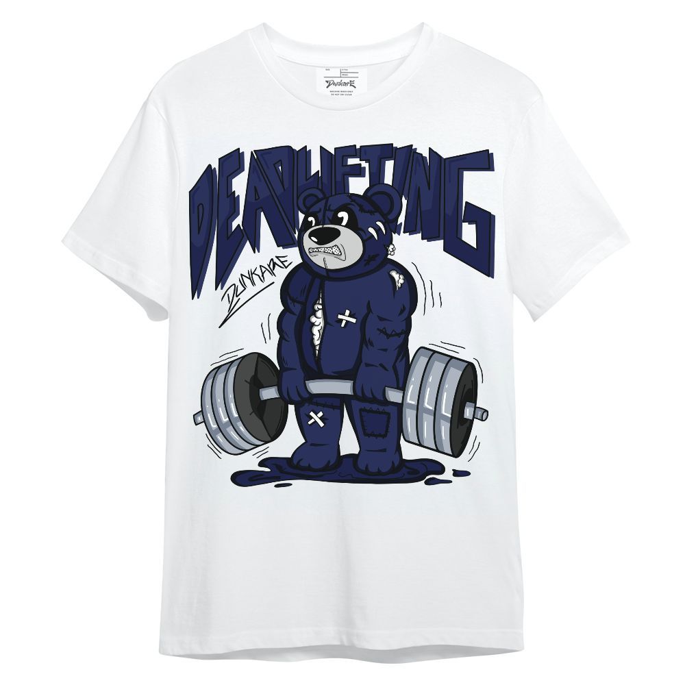 Shirt To Match Midnight Navy 11s - Deadlifting Bear Unisex Shirt