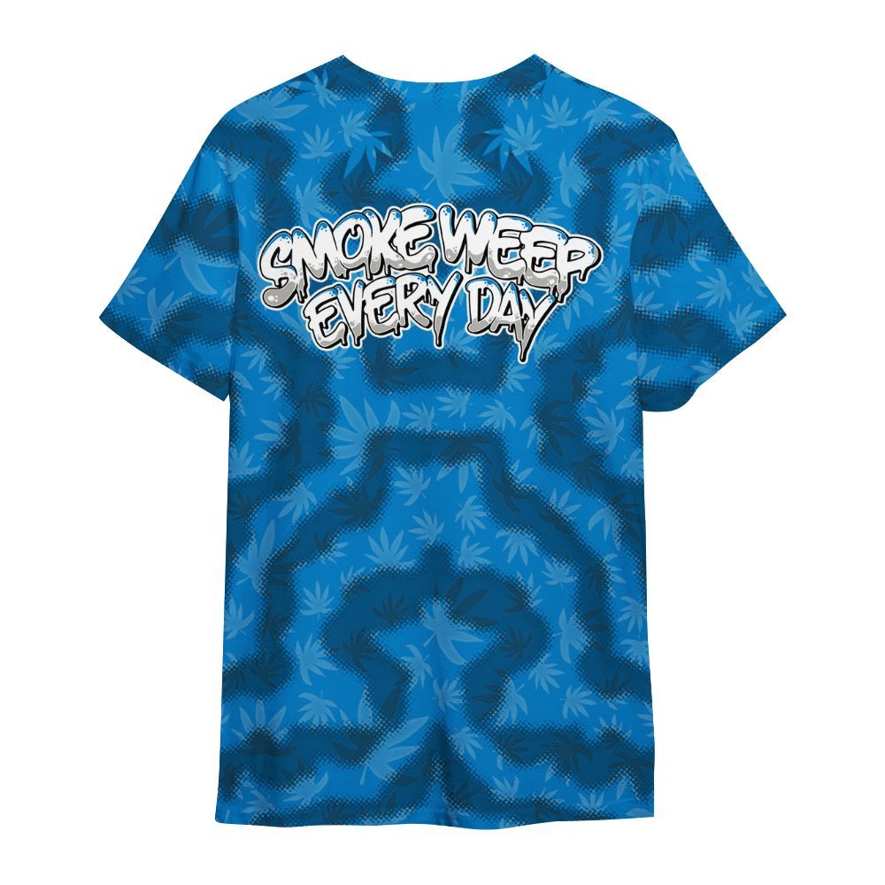 Shirt To Match Military Blue 4s - Smoking Every Day Graphic Weeding Art All Over Print