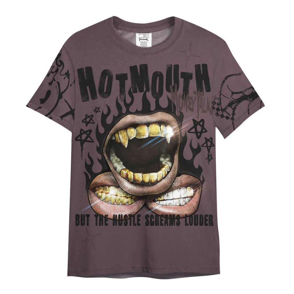Shirt To Match AMM Black 3s - Mouth Burning Street Style All Over Print