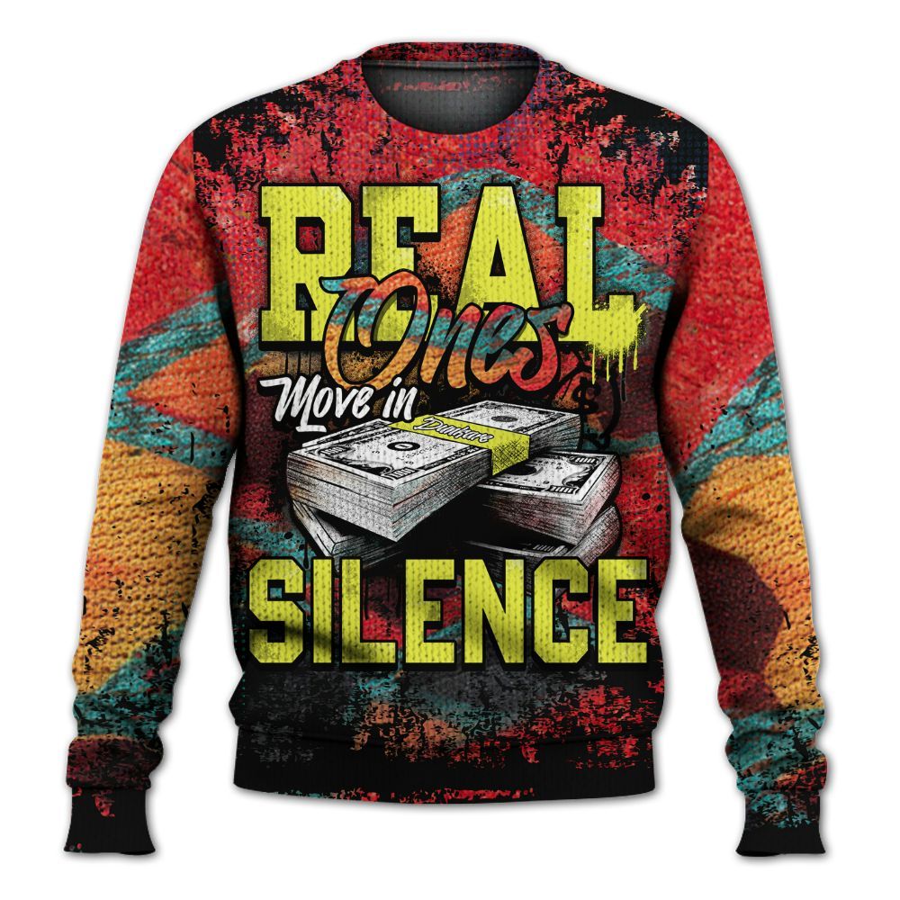Knitted Sweater To Match Kobe 8 What The - Move In Silence Money Street Retro