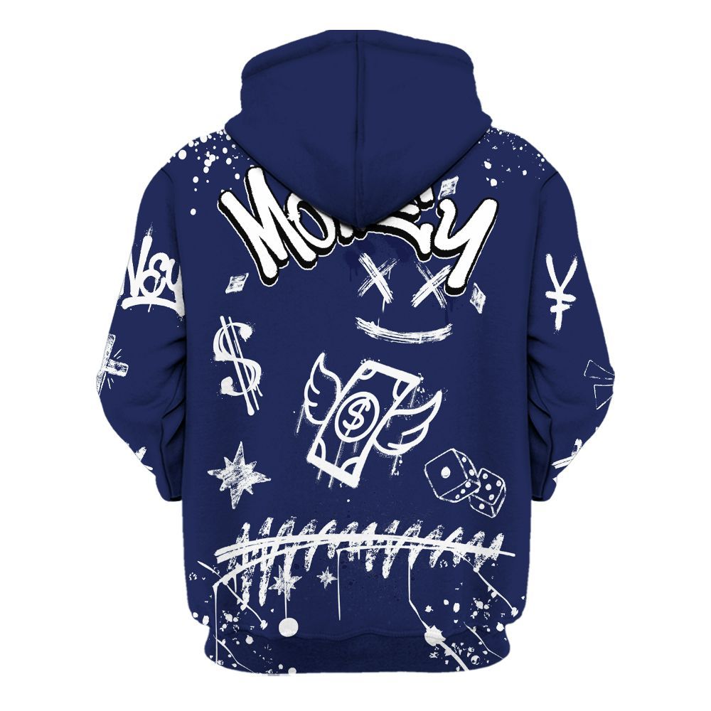 Hoodie To Match Midnight Navy 11s - Everybody Paid In Full Crayon All Over Print